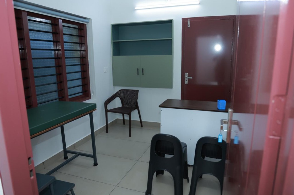 Child examination and consultation room at Dr Joys CDC
